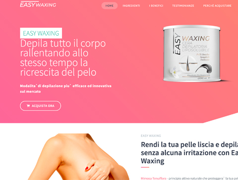 Creazione Landing Page Beauty