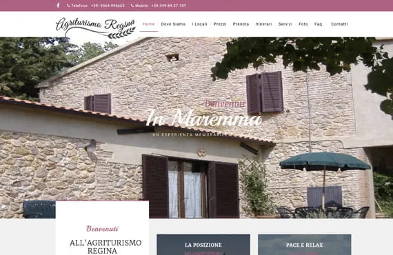 Realizzazione sito web Agriturismo