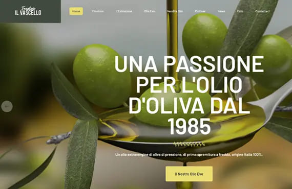 Realizzazione sito web Frantoio