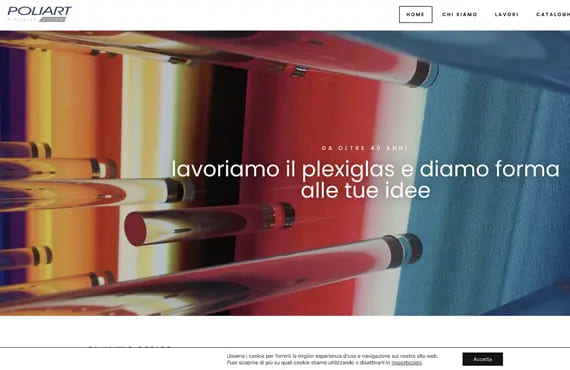 Realizzazione sito web Plexiglass