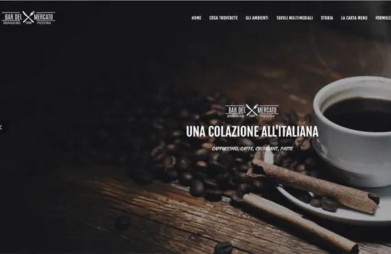 Realizzazione sito web Bar