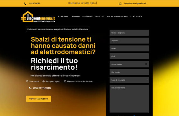 Realizzazione siti web consulenza energetica